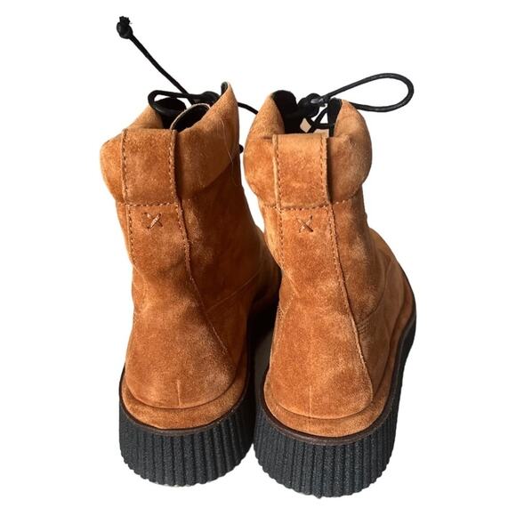 Rag & Bone Sloane Suede Platform Lace Up Combat Boots Size 41 - Picture 5 of 16